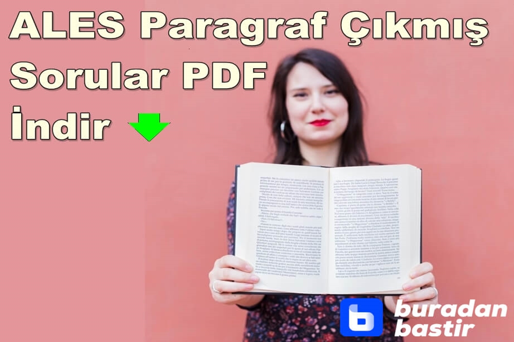 ALES Paragraf Çıkmış Sorular PDF İndir | 2010-2021 Tüm Yıllar