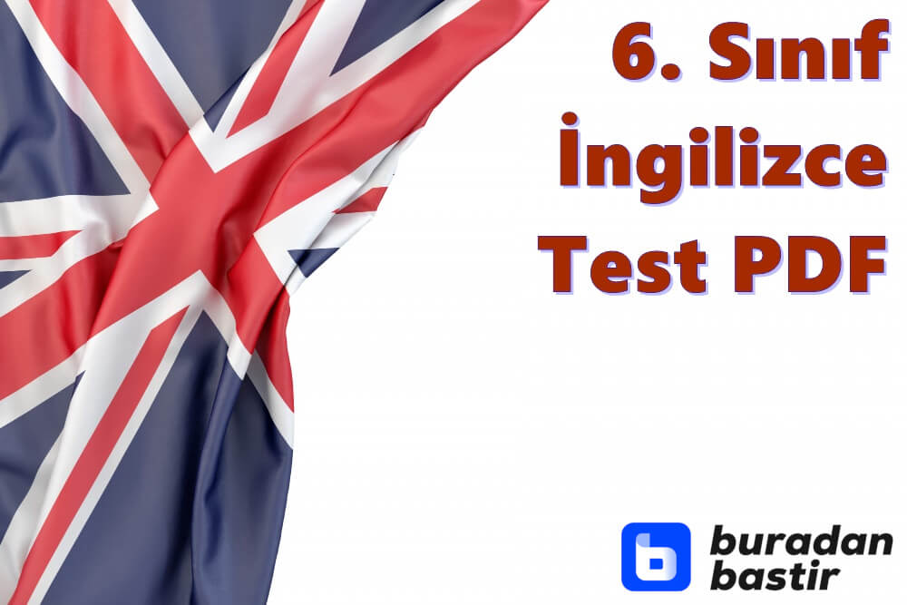 6. Sınıf İngilizce Test Çöz & PDF İndir (Tüm Üniteler)