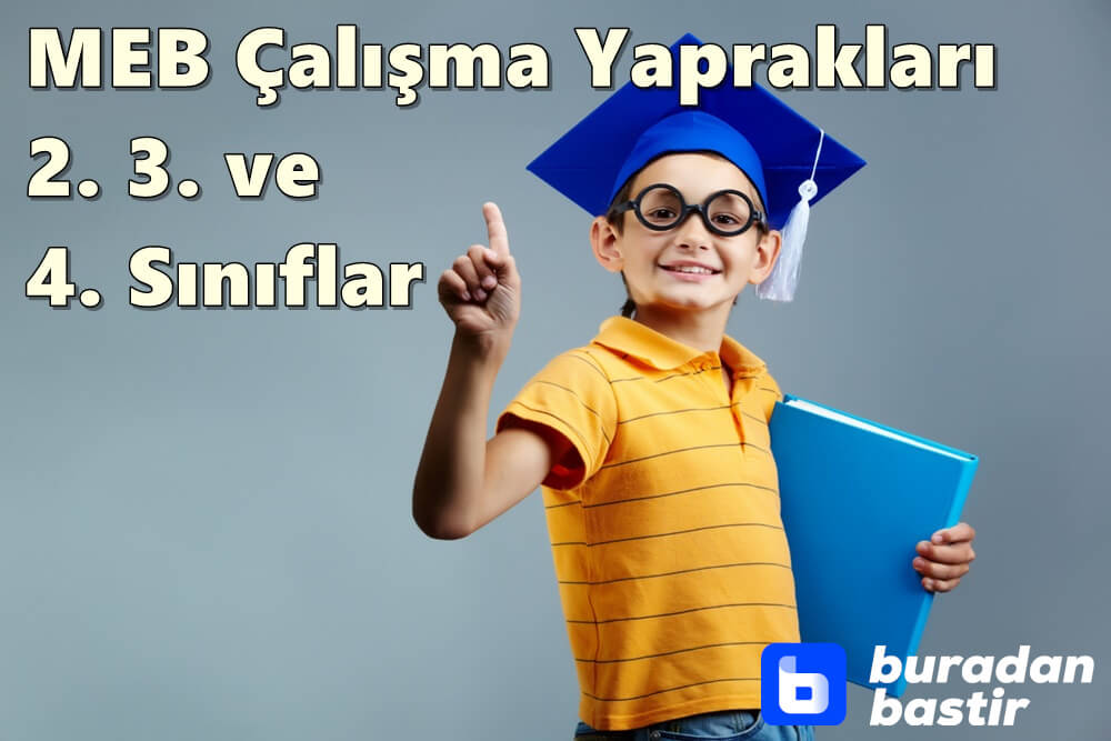 MEB Çalışma Yaprakları PDF İndir (2. 3. ve 4. Sınıflar)